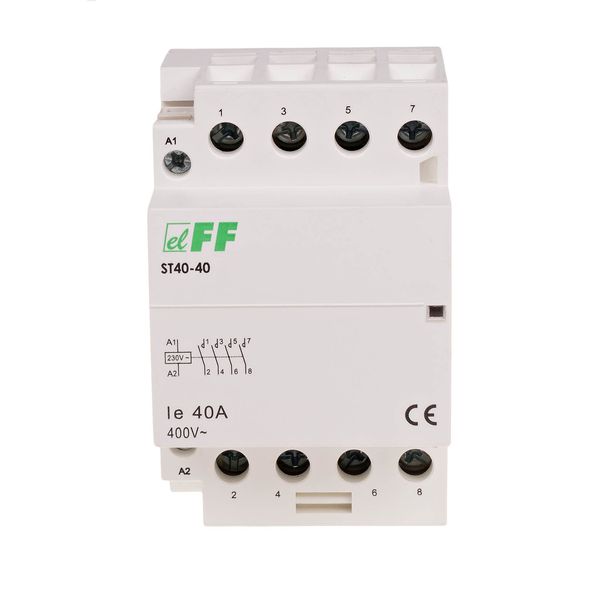 Modular contactor, rail mounting, 4NO contacts, 40A image 3