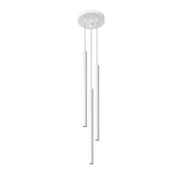 PASTELO 3P WHITE HANGING LAMP G9 3X40W IP20 image 1
