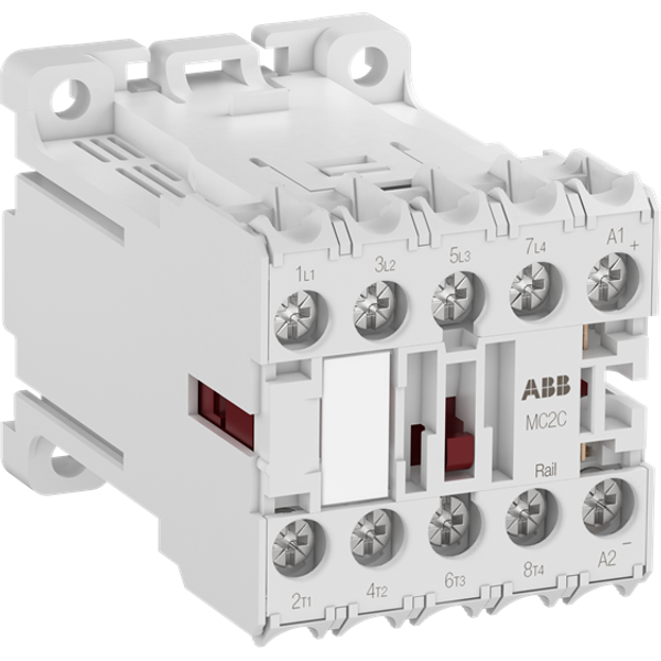 MC2CB00ARWID-RAIL Mini Contactor 51 ... 90 V DC - 2 NO - 2 NC - Ring-Tongue Terminals image 1