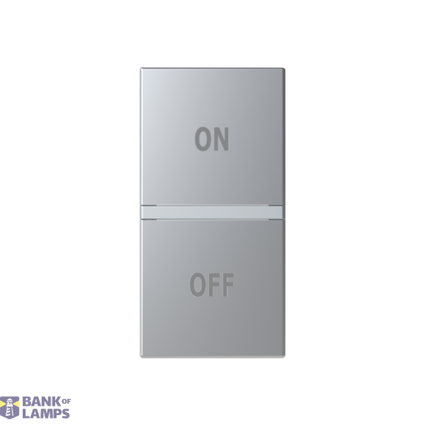 Rocker cover ON/OFF symbol - 1M - Silver image 1