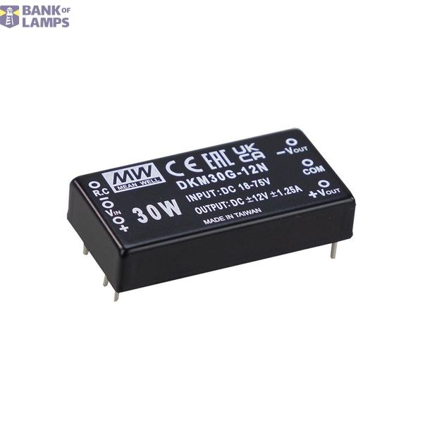 Mean Well DKM30G-15N DC/DC converter, print 1 A 30 W Number of outputs: 2 x Contents 1 piece. image 1