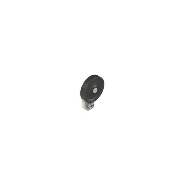 Adjustable straight metal revolving lever with technopolymer roller ? 35 mm image 1
