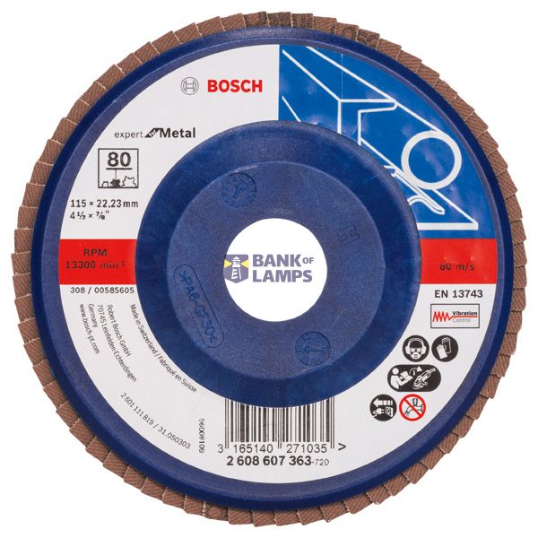 Flap disc X551, Expert for Metal D= 115 mm; G= 80, straight image 1