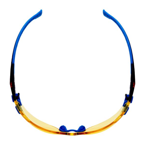 3M™ Solus™ 1000 Safety Glasses, Blue/Black Frame, Scotchgard™ Anti-Fog image 3
