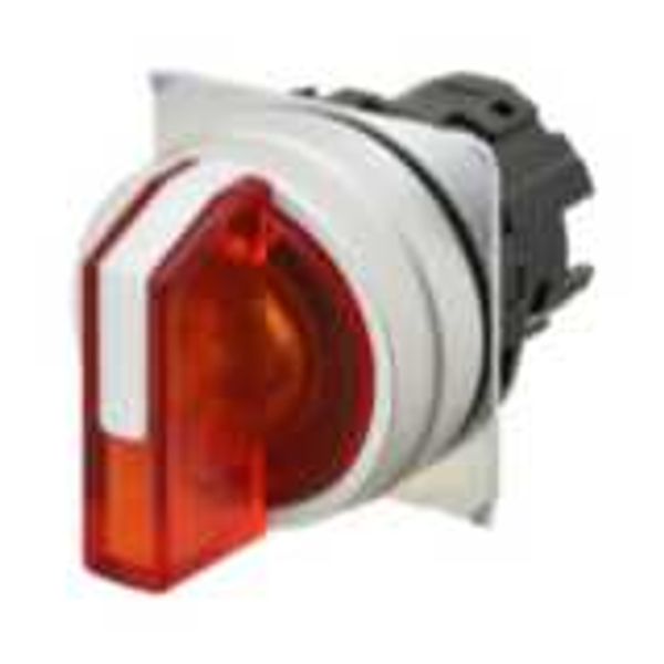 Selector A22NZ Ã˜22, 3 position, Lighted, bezel brushed M, AUTO RESET O A2270559E image 1
