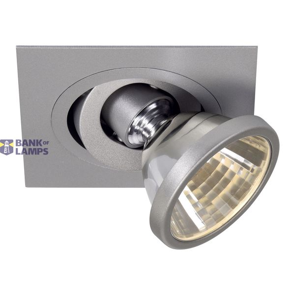 TWISTER GU6.5 downlight, round , silver grey, max. 35W, adjustable image 4