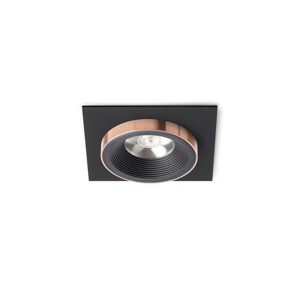 SHARM SQ I recessed black/black copper 230V LED 10W 24° 3000K image 1