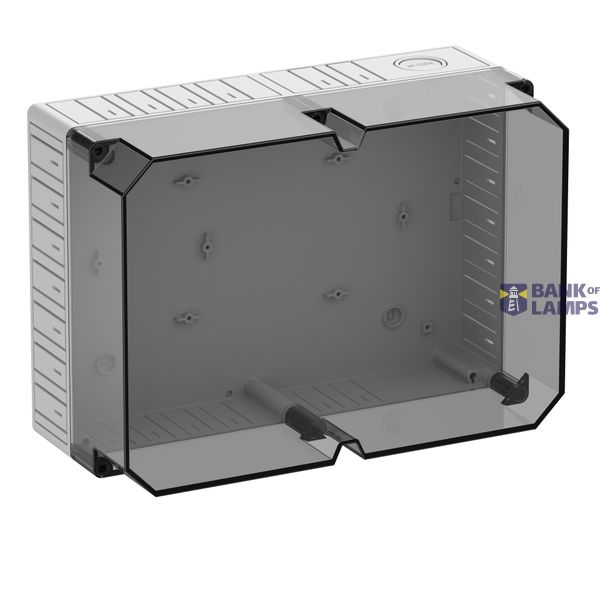 Empty enclosure, transparent, Type of protection IP30, Impact strength IK07, Protection class II, Rated voltage 690V AC, Halogen free image 1