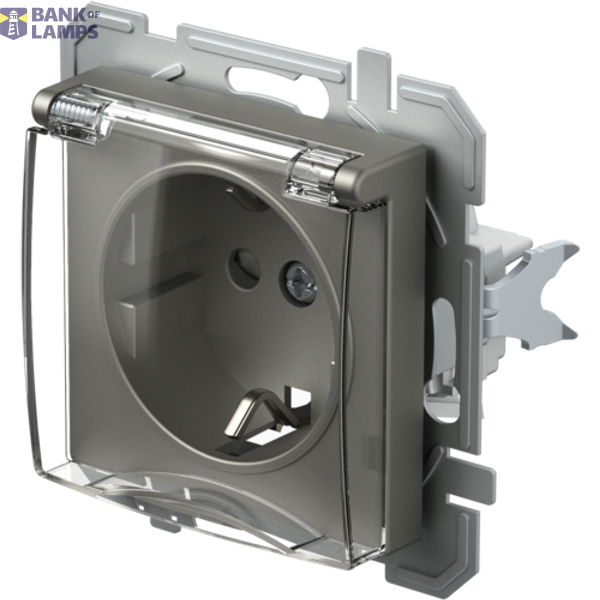 SOCKET SCHUKO+COVER 2P+E 16A 250V~ TT XO 4417013 image 2