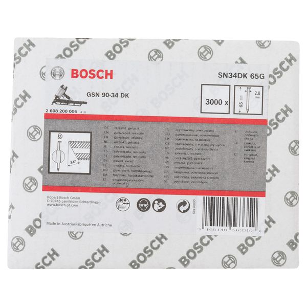 Clipped head strip nail SN34DK 65G 2.8 mm, 65 mm, galvanised, smooth image 2