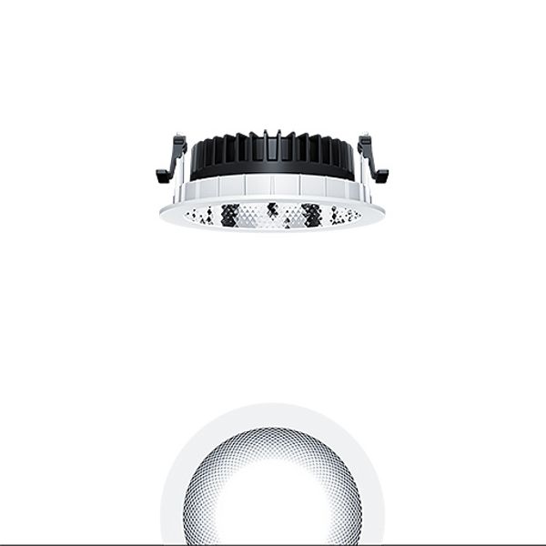 PANOS R R150 2k-930 SWI L FAL WH - LED ceiling-recessed luminaire image 1