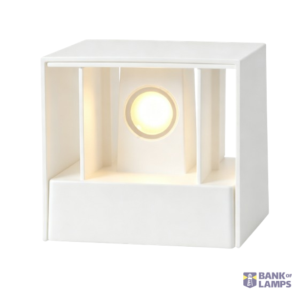 Outdoor Wall Light with CREE LED 2x3W IP54 Matt White THORGEON image 1