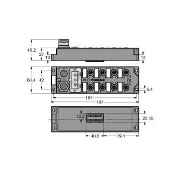 Fieldbus I/O module PROFIBUS-DP 12 digital pnp inputs   FLDP-IOM124-0002(A2) image 1