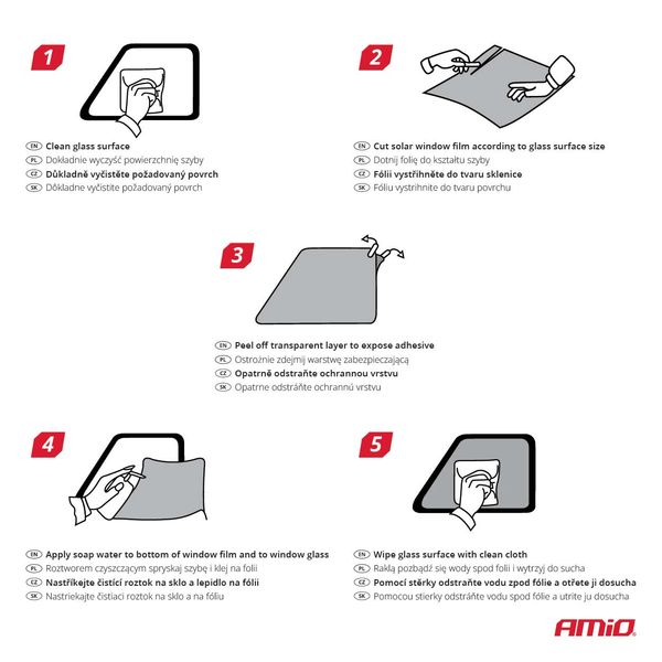 Solar Window Film Black 0,75x3m (30%) image 1