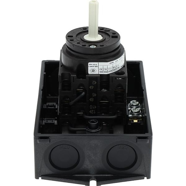 T0-4-8410/I1 Star-delta switches, T0, 20 A, surface mounting, 4 contact unit(s), Contacts: 8, 60 °, maintained, With 0 (Off) position, 0-Y-D, Design number 8410 image 5
