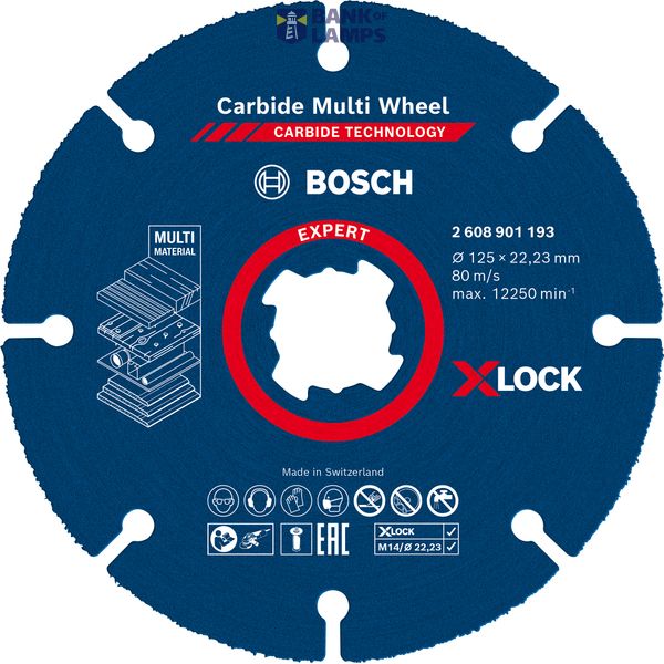 EXPERT Carbide Multi Wheel X-LOCK Cutting Disc 125 mm, 22.23 mm image 1
