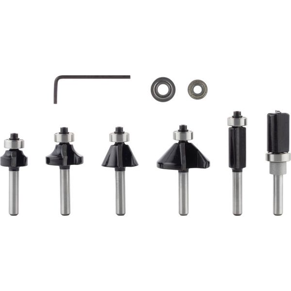 Router Bit Set 6 pcs Trim&Edging 1/4" shank image 1