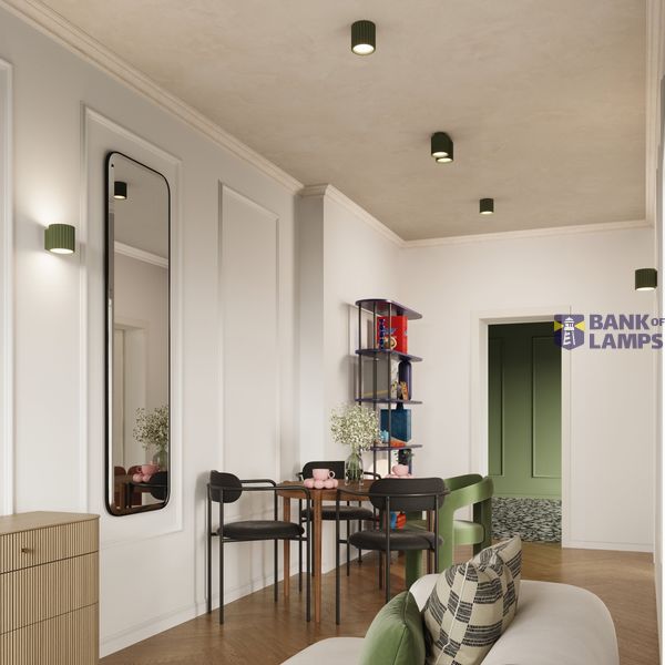 Ceiling lamp AURA 2 olive green GU10 image 5