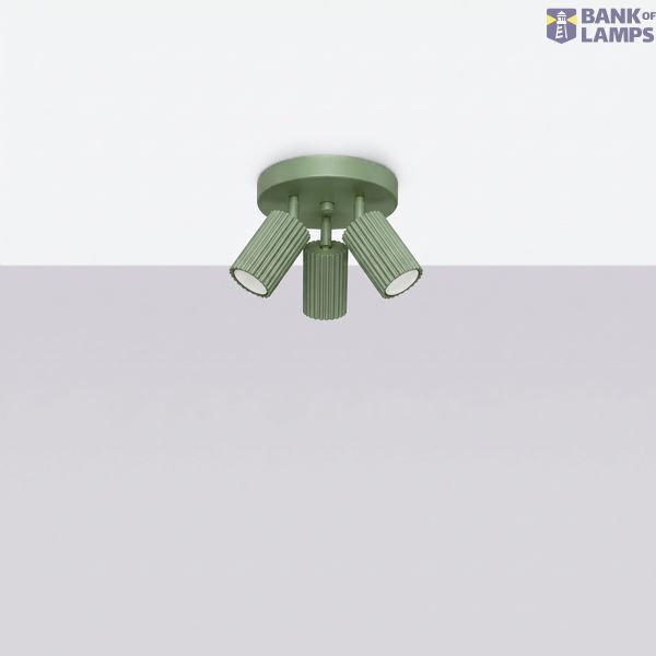 Ceiling lamp KARBON 3P sage image 6