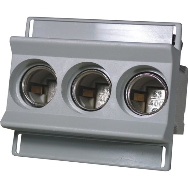 Fuse link base, D02 E18 63A V M5 3p image 1