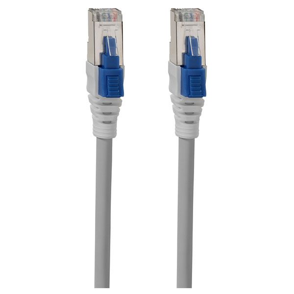 Patch cable, lockable, Cat.6A iso 3.0 m gray (similar to RAL 7035) image 1