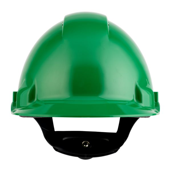 3M™ Hard Hat, Uvicator, Ratchet, Ventilated, Plastic Sweatband, Green, image 4