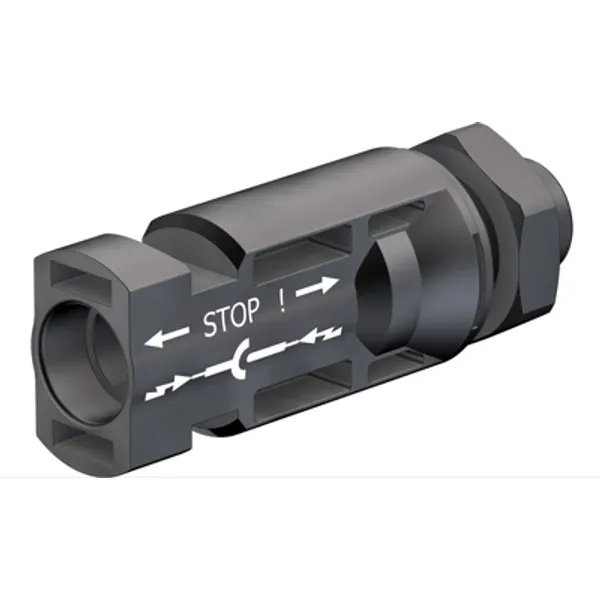 MC4 surface mount plug, 1.5-2.5 mm², 1.25 kV, 17.5 A, 32.0077P0001-UR image 1