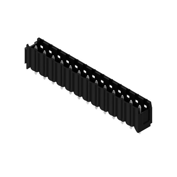 PCB plug-in connector, male header, Dovetails for fixing blocks, THT solder connection, 5.00 mm, Number of poles: 13, 180°, Solder pin length (l): 3.2 mm, tinned, black, Box image 7
