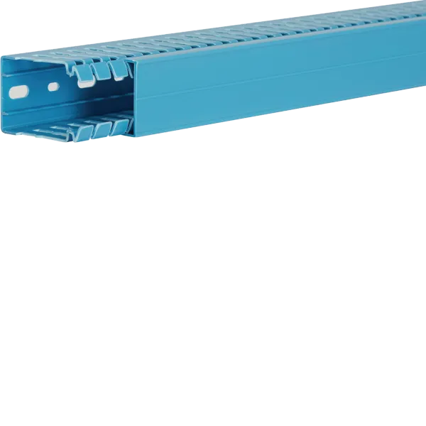 Slotted panel trunking made of PVC BA7A 60x40mm blue image 1