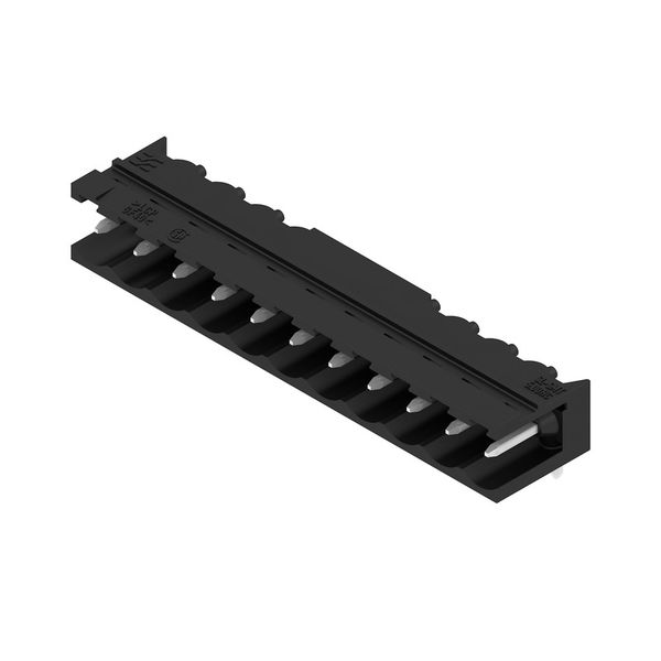 PCB plug-in connector, male header, open side, THT/THR solder connection, 5.00 mm, Number of poles: 11, 90°, Solder pin length (l): 3.2 mm, tinned, black, Box image 3