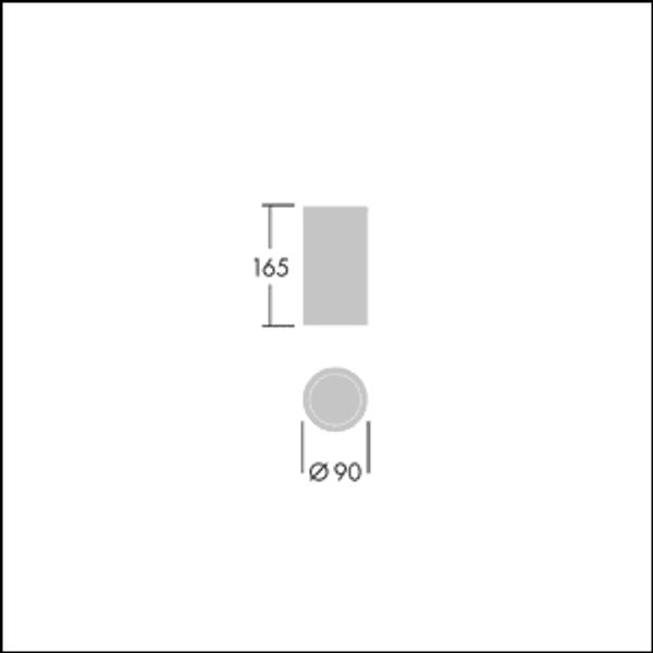 CESAR AMP S CEI 1L930WB RD ANT - LED wall mounted luminaire image 2