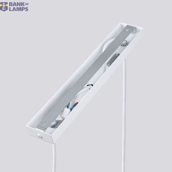 DOUBLE HANGING ON A WHITE CARBON STRIP, 2XGU10 ALUMINUM LAMPSHADES image 9
