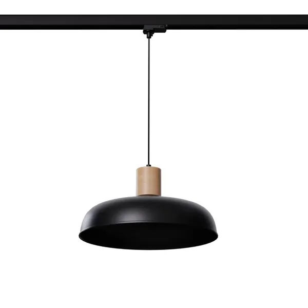 HANGING LAMP 3 PHASE INDY BLACK E27 image 1
