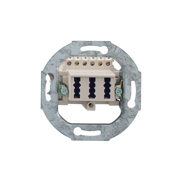 NFN TAE socket, pure white base (similar to RAL 9010), with metal support ring, with expanding claw image 1