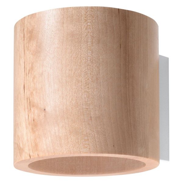 WALL LAMP ORBIS NATURAL WOOD G9 1X40W IP20 image 1