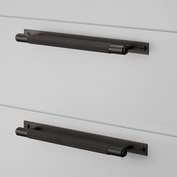 PULL BAR / PLATE / CROSS / SMOKED BRONZE / LARGE image 2