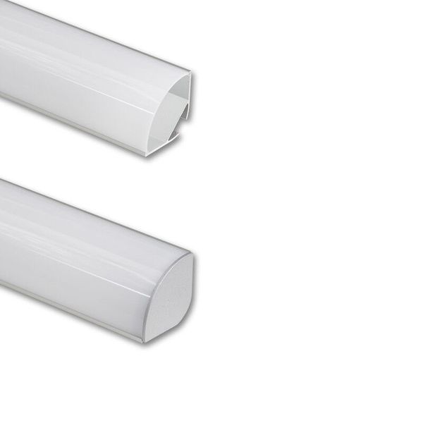 Corner aluminum profile RL2, 30x30mm, Whitey diffus., 1m image 1