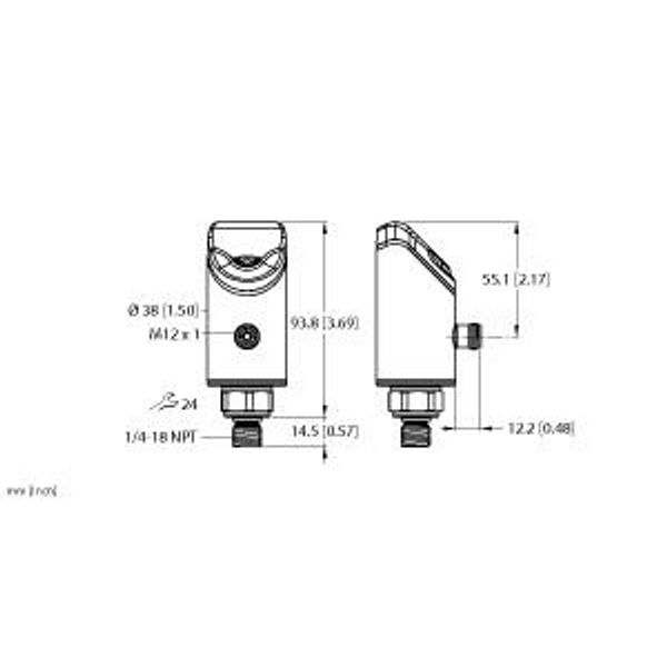 Pressure Sensor Relative Pressure: -1…10  Bar   PS510-10V-03-LI2UPN8-H1141 image 2