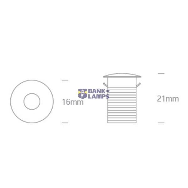 WHITE LED 1W WW IP44 STAR LIGHT 350mA image 2