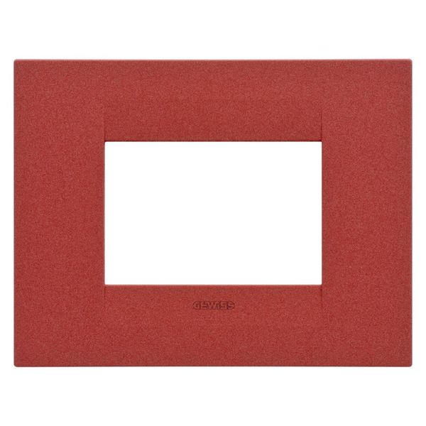 GEO PLATE 3-GANG RUBY GW16403VR image 1