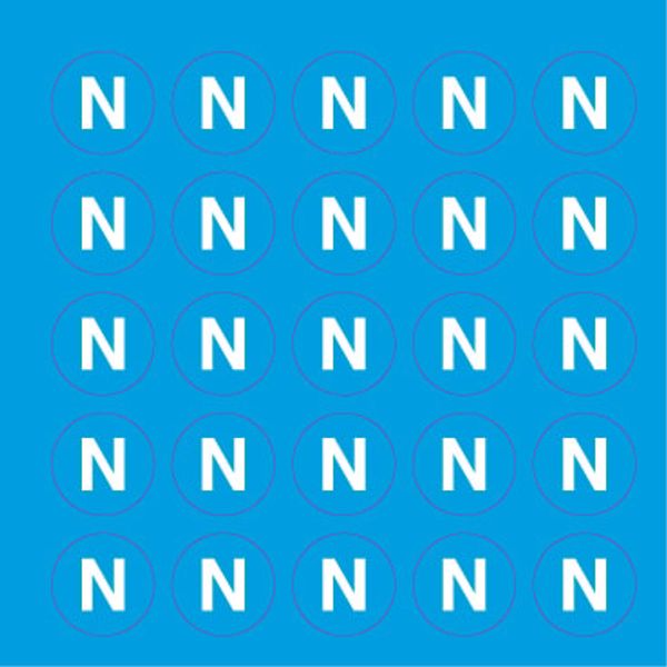 Adhesive label - Dimensions: 130 x 130 mm image 1