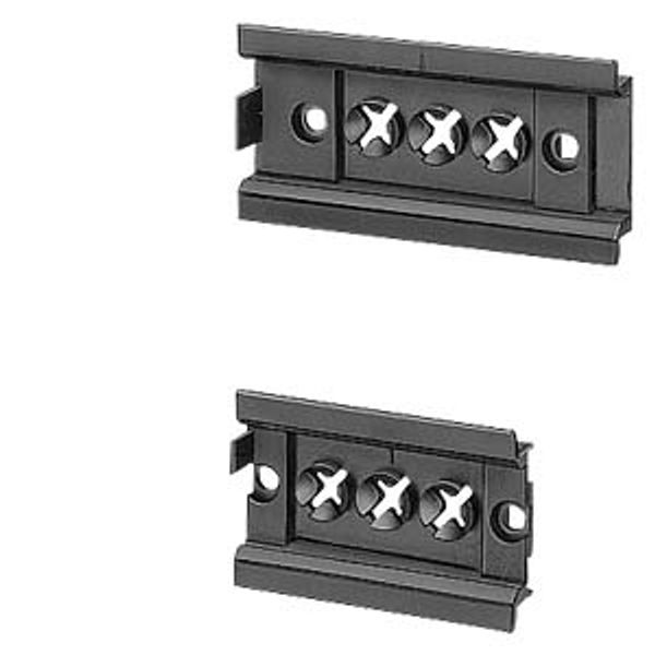 Busbar system, accessories Busbar center-to-center spacing 40, 60 mm mounting rail 35 mm plastic Width: image 1