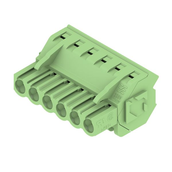 PCB plug-in connector, female plug, 5.08 mm, Number of poles: 6, 225°, Clamping yoke connection, Clamping range, max. : 4 mm², Box image 2