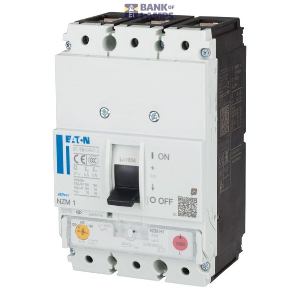 NZMB1-A100-S5-10 Eaton Moeller series NZM molded case circuit breaker thermo-magnetic image 1