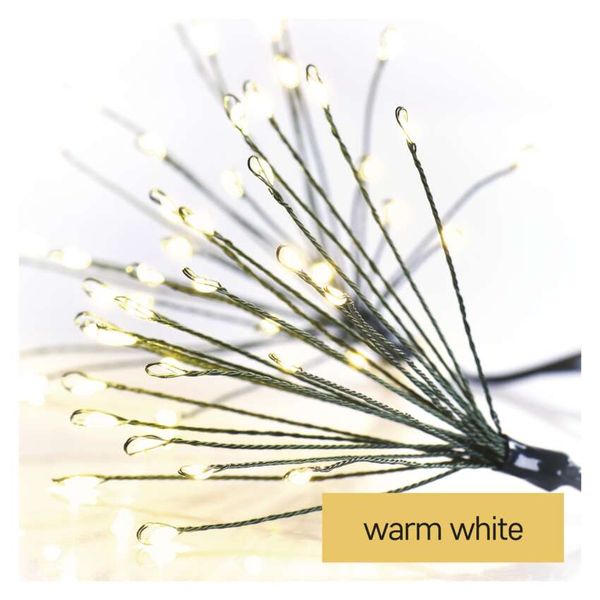 LED light chain – glowing clusters, nano, 5.2 m, indoor, warm white, timer image 1