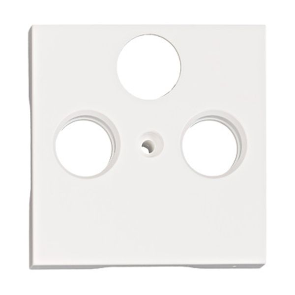 TV cover for HSBK, antenna box, 3-hole, white image 1