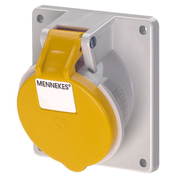 Mennekes Panel mounted recept., 32A3p4h110V, IP44 1733 image 1