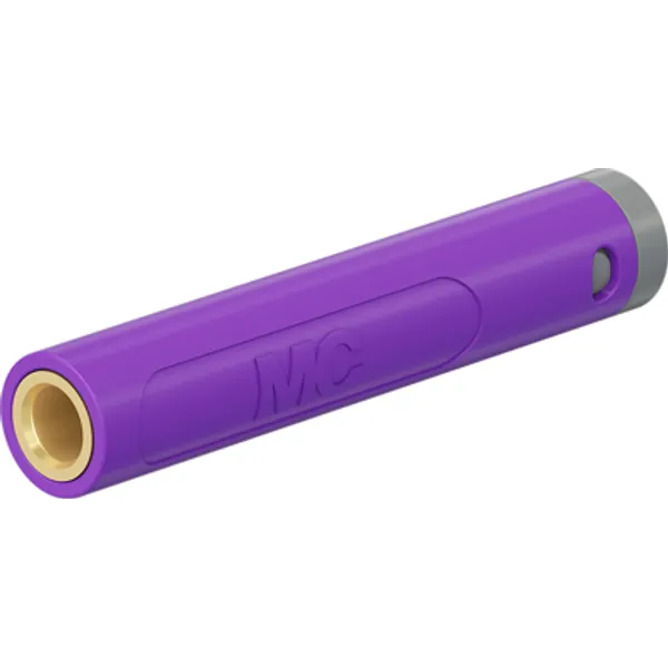 4 mm socket, crimp connection, 1.0 mm², mounting Ø 8 mm, purple, 64.2063-26 image 1