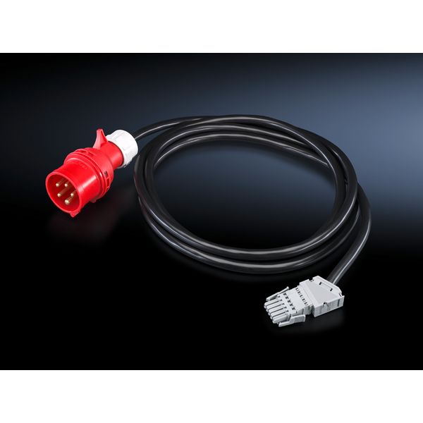 DK Connection cable, L: 3 m, 16 A, 3-phase, Wago X-Com, CEE, For PSM image 2