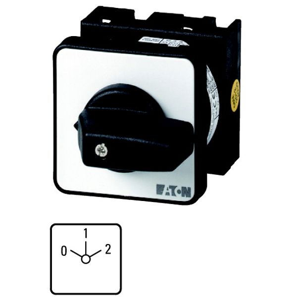 T0-3-8451/E Changeoverswitches, T0, 20 A, flush mounting, 3 contact unit(s), Contacts: 6, 60 °, maintained, With 0 (Off) position, 0-1-2, Design number 8451 image 1